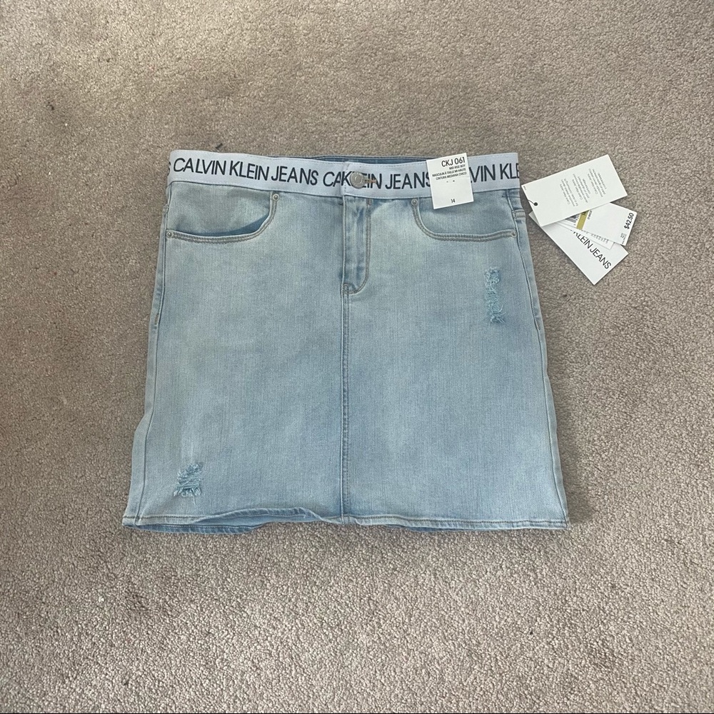 Calvin Klein Light Jean Skirt